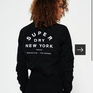 SuperDry Quilted Utility Bomber Jacket
